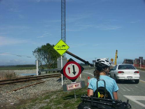 Neuseeland Radwegeschild