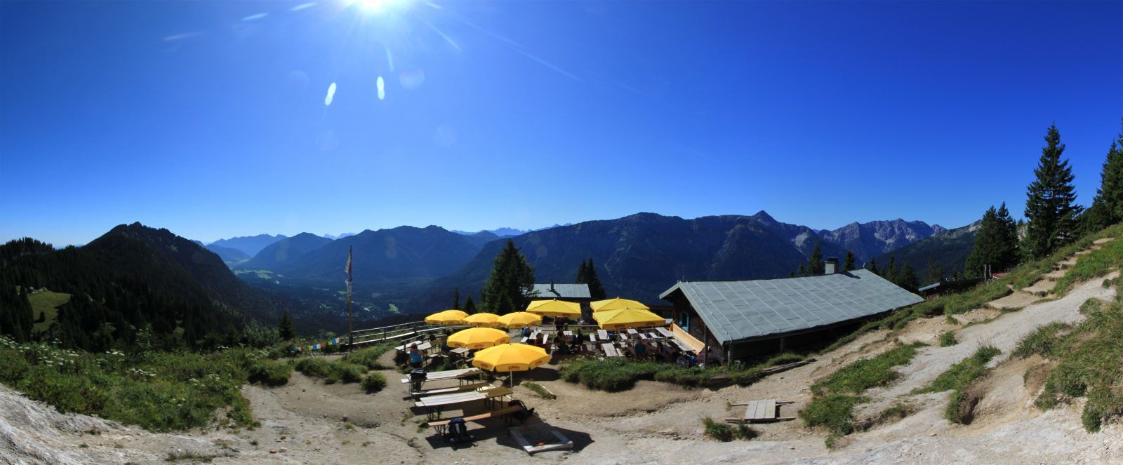Panorama Brunnenkopfhütte