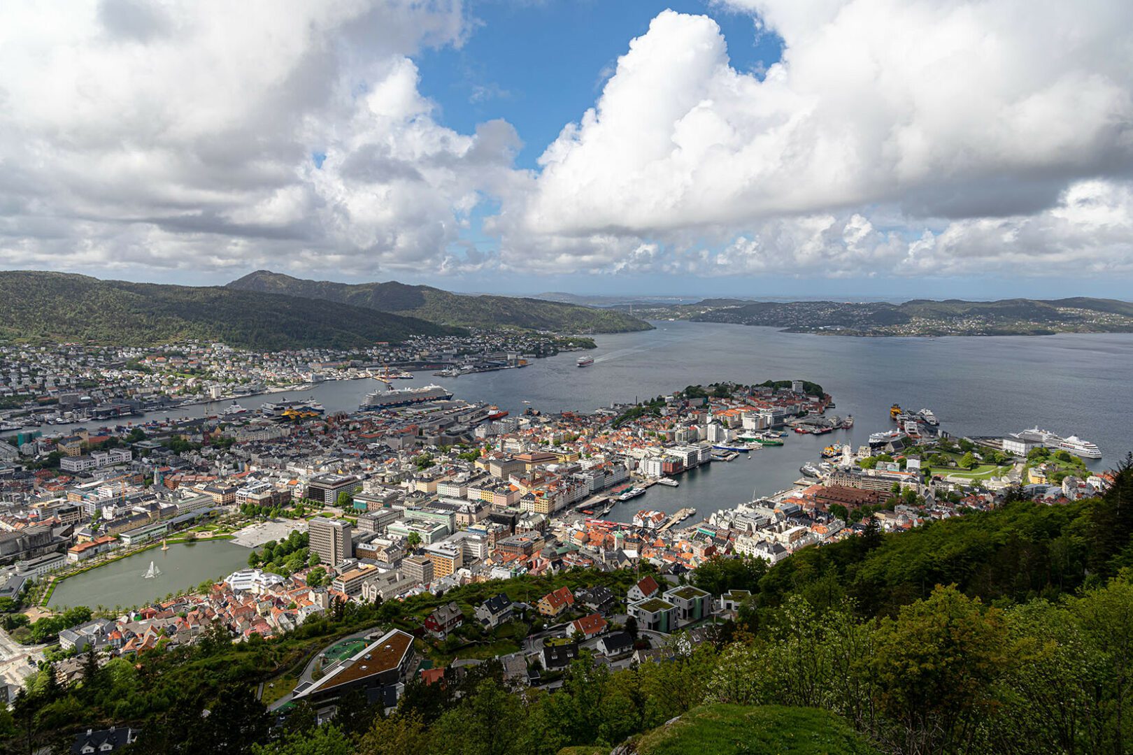 Blick vom Fløyen, Bergen