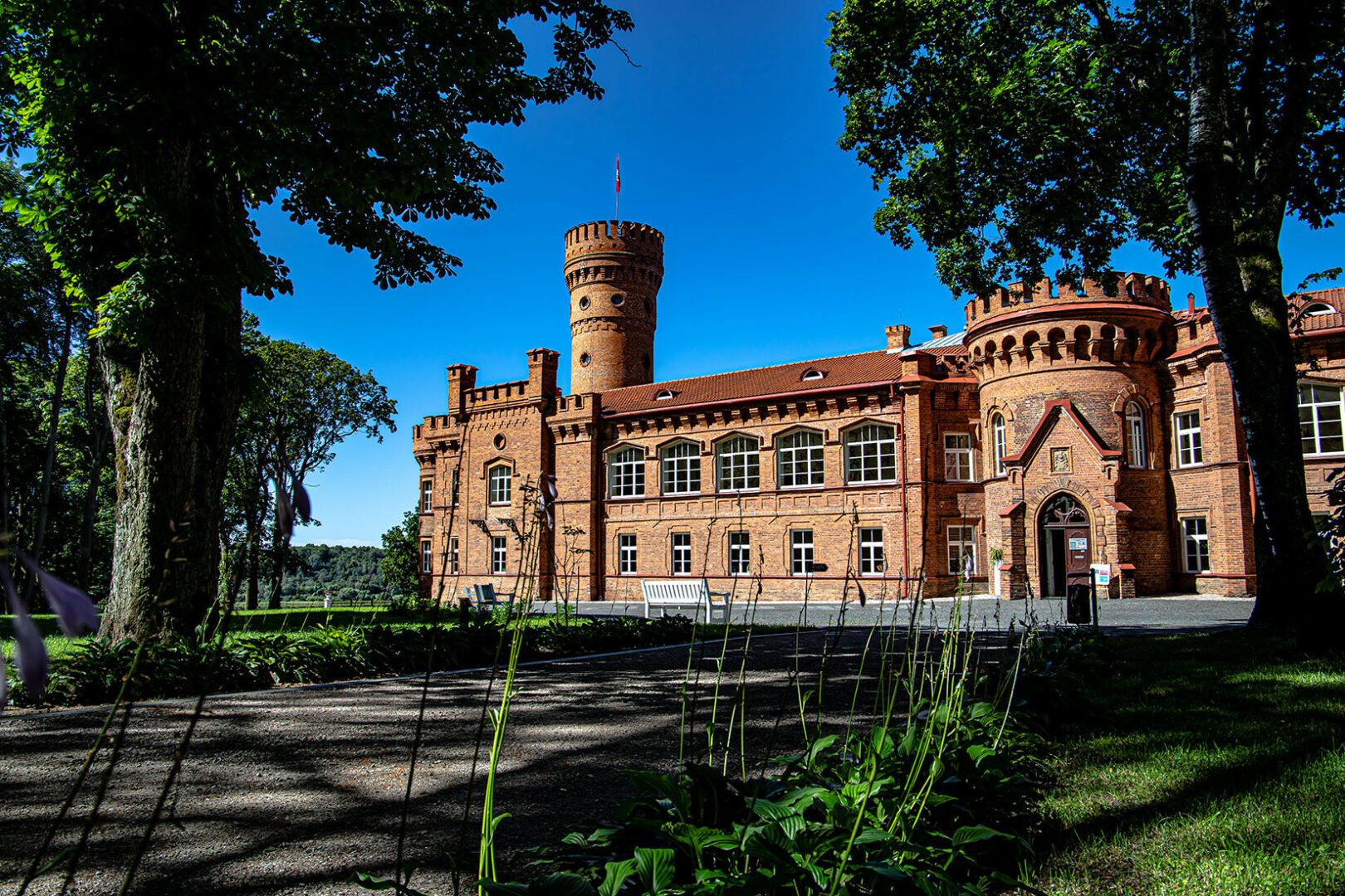 Backstein Schloss Raudoné